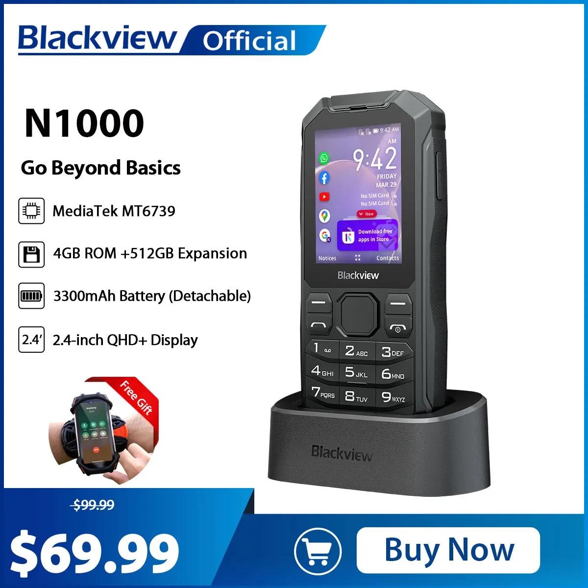 Blackview N1000 ߰ Ʈ, MediaTek MT6739, 2.4 ġ ÷,  4G ޴, ο ̾  